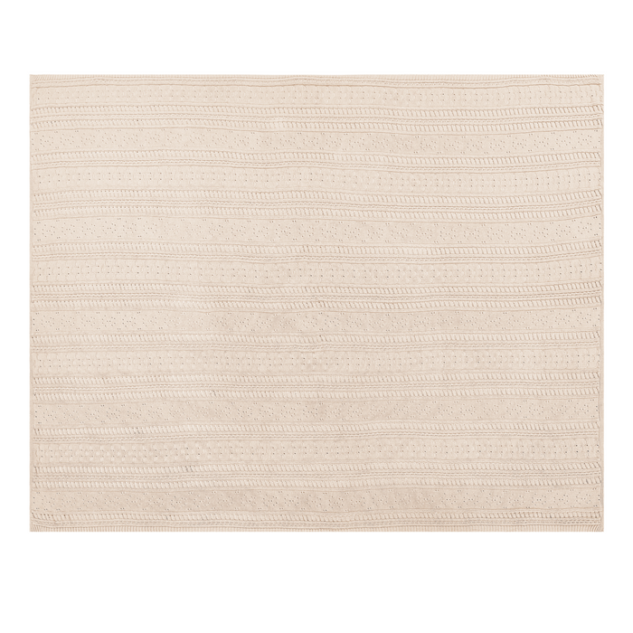 Copriletto Beige Chiaro Tessuto di cotone 150 x 200 cm Decorativo Biancheria da letto Design Classico Camera da letto