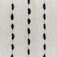 Copriletto in tessuto di cotone bianco sporco 200 x 220 cm con frange Decorativo Biancheria da letto Design classico Camera da letto