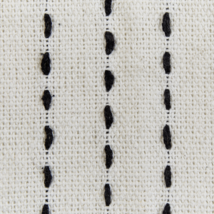 Copriletto in tessuto di cotone bianco sporco 220 x 240 cm con frange Decorativo Biancheria da letto Design classico Camera da letto