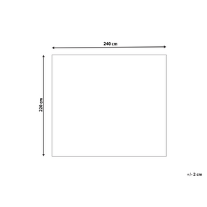 Copriletto in tessuto di cotone bianco sporco 220 x 240 cm con frange Decorativo Biancheria da letto Design classico Camera da letto