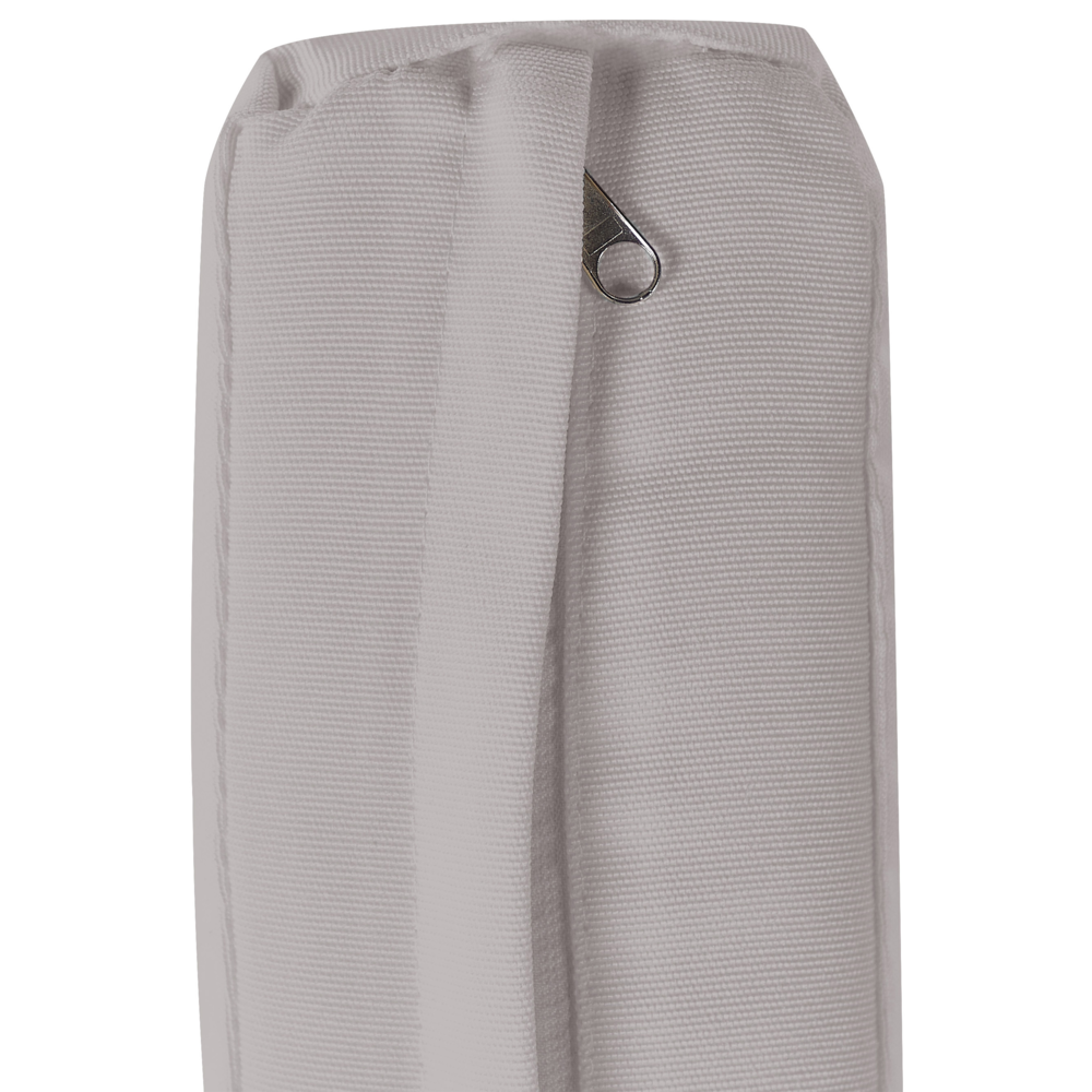 Copri cuscino per giardino grigio resistente ai raggi UV con cerniera per sedili e schienali