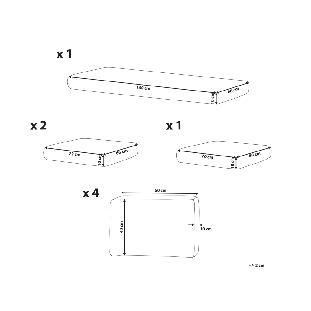Copri cuscino per giardino grigio resistente ai raggi UV con cerniera per sedili e schienali