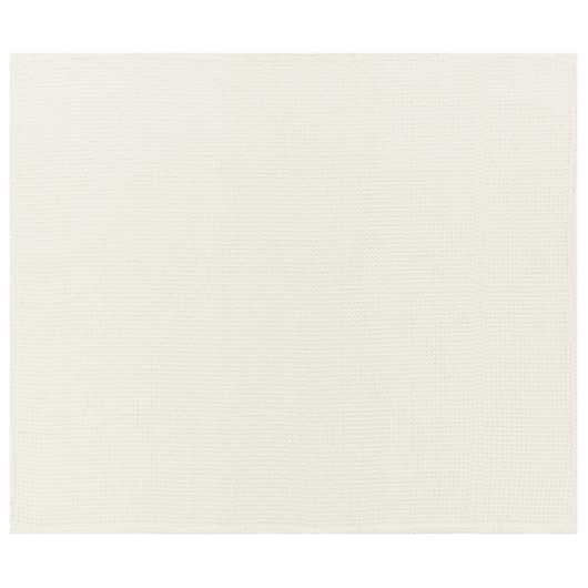 Copriletto in cotone beige chiaro 220 x 240 cm con motivo a quadretti, decorativo, per il soggiorno e la camera da letto.