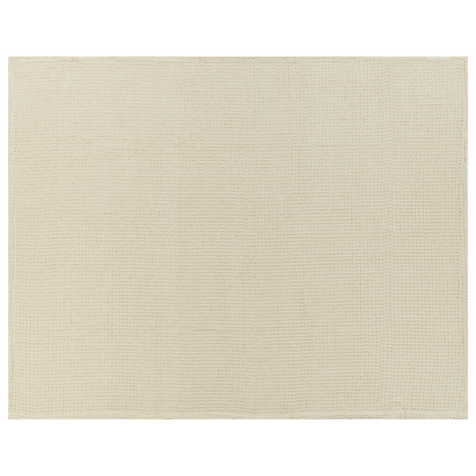 Copriletto in cotone beige  150 x 200 cm con motivo a quadretti, decorativo, per il soggiorno e la camera da letto.