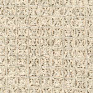Copriletto in cotone beige 200 x 220 cm con motivo a quadretti, decorativo, per il soggiorno e la camera da letto.
