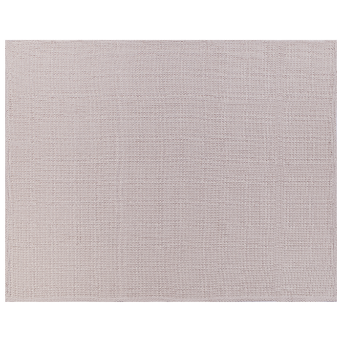 Copriletto in cotone rosa 150 x 200 cm con motivo a quadretti, decorativo, per il soggiorno e la camera da letto.