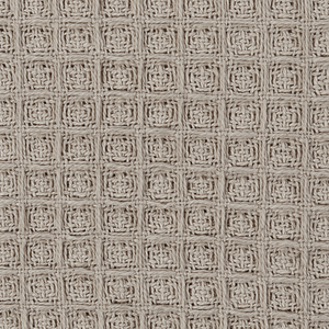 Copriletto in cotone tortora 150 x 200 cm con motivo a quadretti, decorativo, per il soggiorno e la camera da letto.