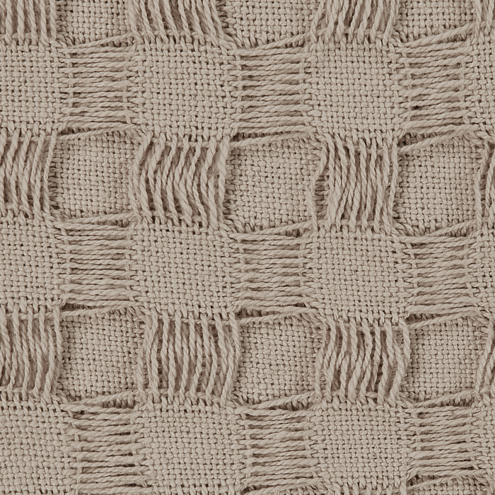 Copriletto in tessuto di cotone tortora 150 x 200 cm con frange Coperta decorativa Biancheria da letto design classico Camera da letto