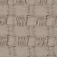 Copriletto in tessuto di cotone tortora 220 x 240 cm con frange Coperta decorativa Biancheria da letto design classico Camera da letto