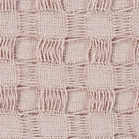 Copriletto in tessuto di cotone rosa chiaro 200 x 220 cm con frange Coperta decorativa Biancheria da letto design classico Camera da letto