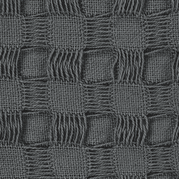 Copriletto in tessuto di cotone grigio scuro 150 x 200 cm con frange Coperta decorativa Biancheria da letto design classico Camera da letto