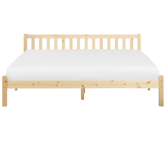 Letto singolo in legno di pino chiaro 180 x 200 cm rete a doghe