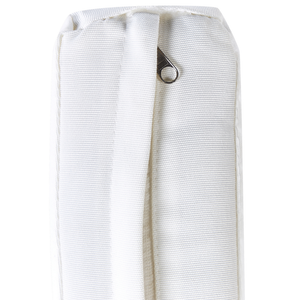 Copri cuscino da giardino bianco resistente ai raggi UV con cerniera