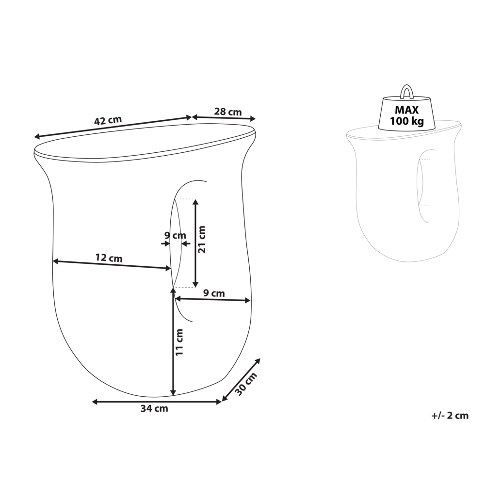 Tavolino in fibra di vetro MgO arancione di forma irregolare resistente alle macchie UV Ruggine Acqua Resistente al Vento Boho Moderno Soggiorno all'Aperto