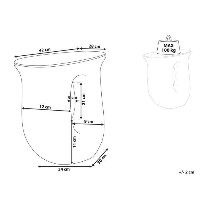 Tavolino in fibra di vetro MgO arancione di forma irregolare resistente alle macchie UV Ruggine Acqua Resistente al Vento Boho Moderno Soggiorno all'Aperto