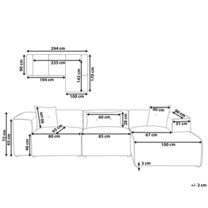 Divano Angolare Ciniglia Verde Scuro 3 Posti Cuscini Extra versione sinistra stile Moderno