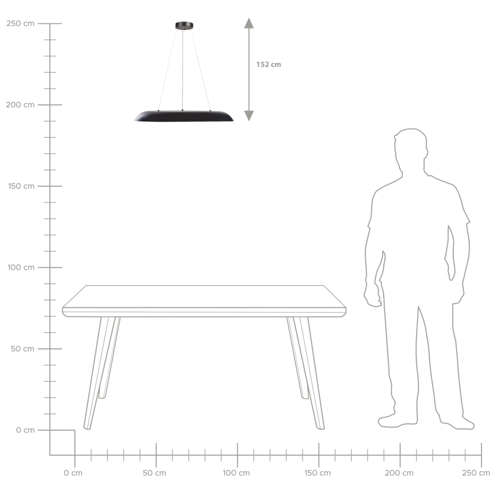 Lampada a sospensione moderna ad anello LED integrato forma rotonda in metallo nero stile moderno glamour