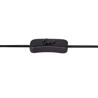 Lampada da tavolo nero LED intensità variabile braccio regolabile stile moderno cameretta ufficio