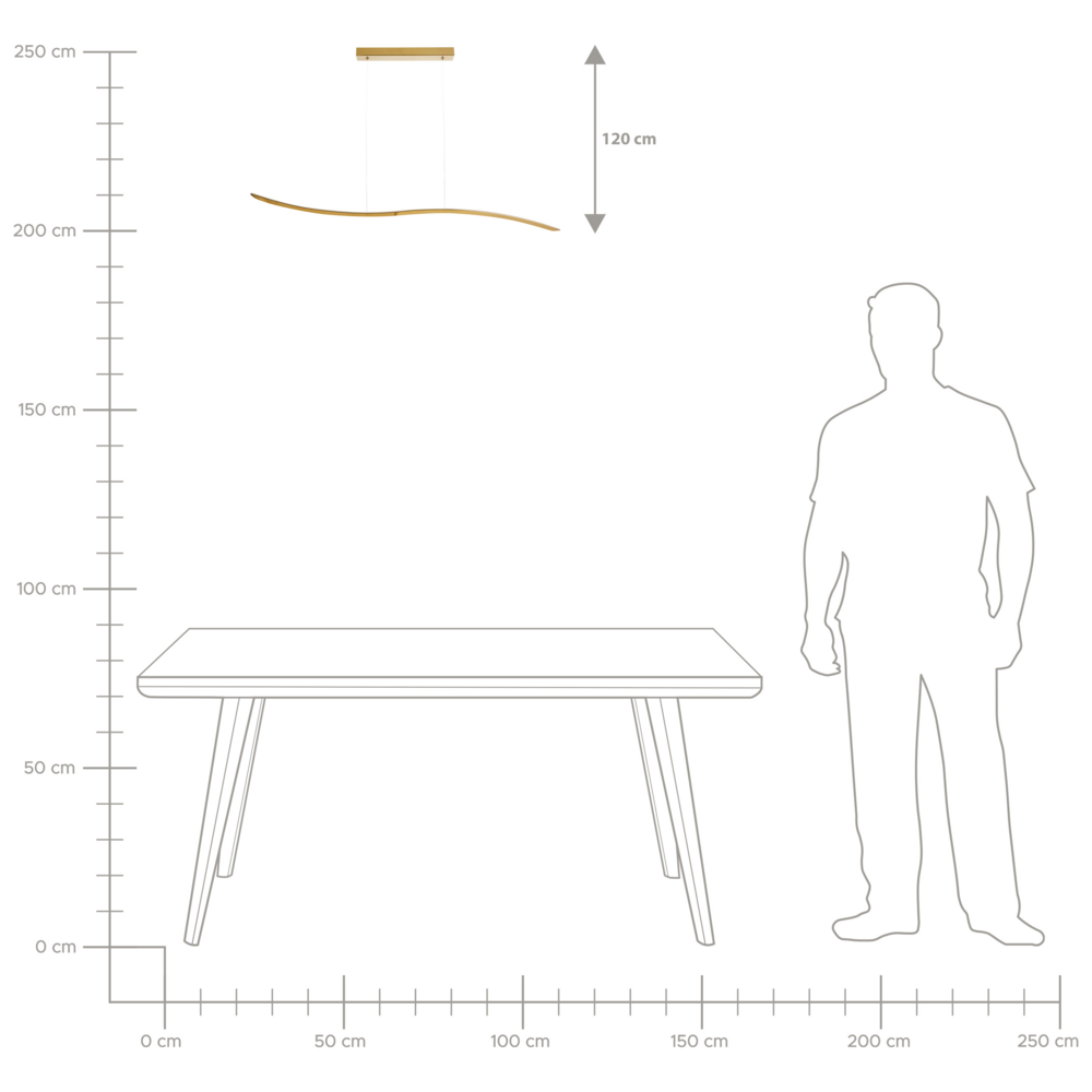 Lampadario con luce LED integrata paralume in metallo dorato novità ondulata illuminazione moderna a sospensione