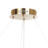 Lampadario Lampada a sospensione in ferro dorato con cristalli Illuminazione a LED Stile Glamour