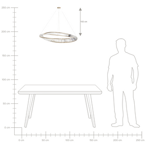 Lampadario Lampada a sospensione in ferro dorato con cristalli Illuminazione a LED Stile Glamour