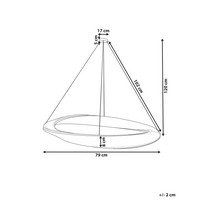 Lampadario Lampada a sospensione in ferro dorato con cristalli Illuminazione a LED Stile Glamour