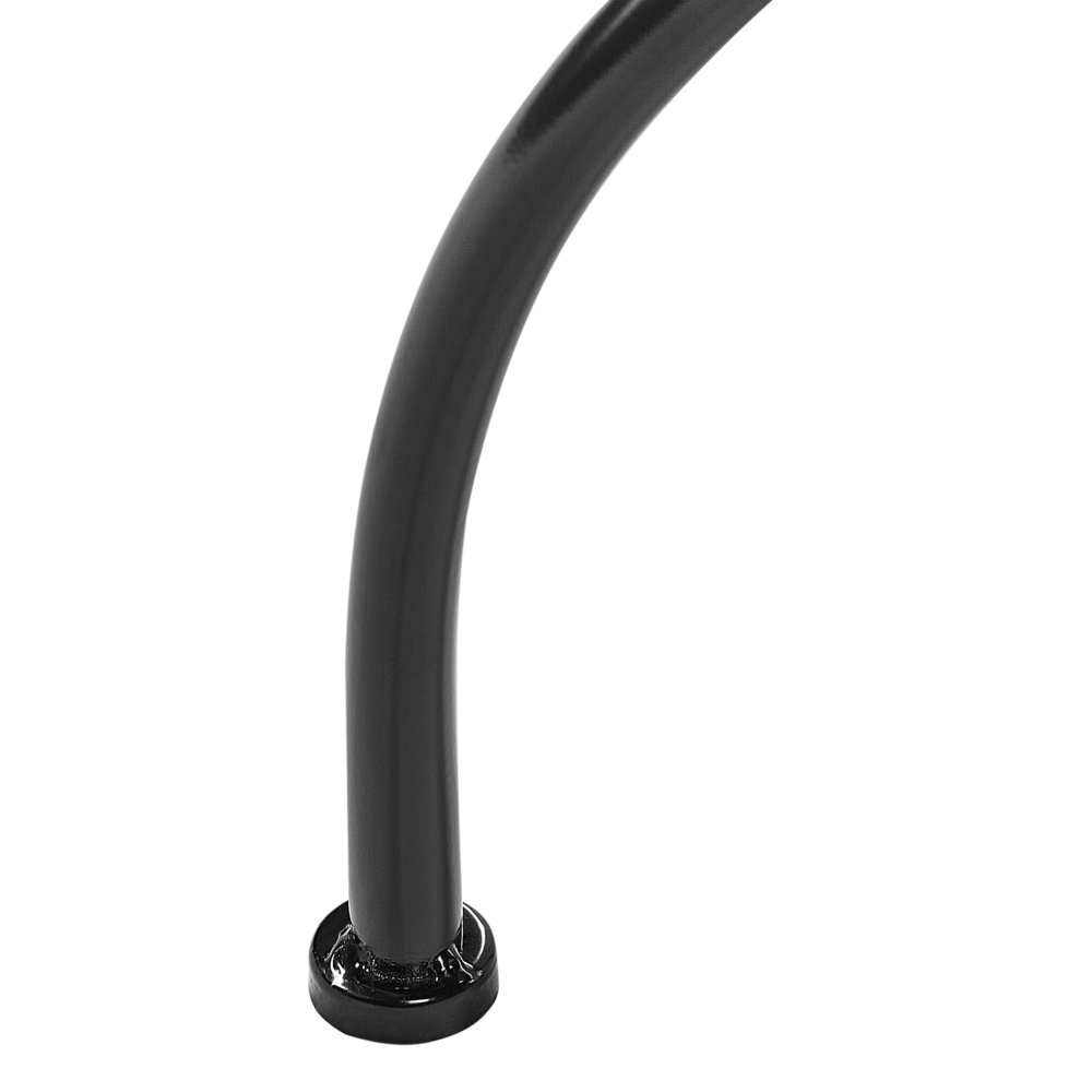 Tavolo da bistrot per esterni in metallo con mosaico blu con telaio in ferro nero stile vintage