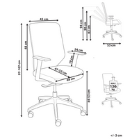 Sedia da ufficio girevole e regolabile in altezza con rivestimento in rete azzurra poltrona ufficio in casa
