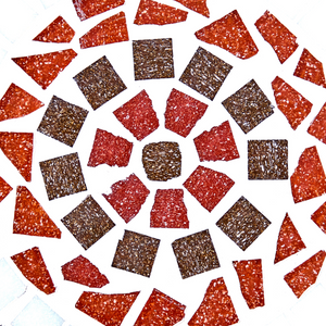 Tavolo da balcone per esterni in metallo bianco con mosaico 60 cm stile vintage