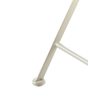 Set di 2 sedie da balcone in metallo bianco pieghevoli con mosaico stile vintage