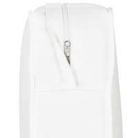 Divano da giardino a 3 posti in rattan naturale bianco con cuscino in cotone di media resistenza per esterni in stile bohémien per il giardino e il balcone