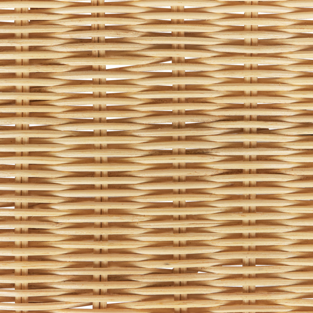 Tavolino da giardino in rattan naturale 96 x 60 cm stile boho esterno