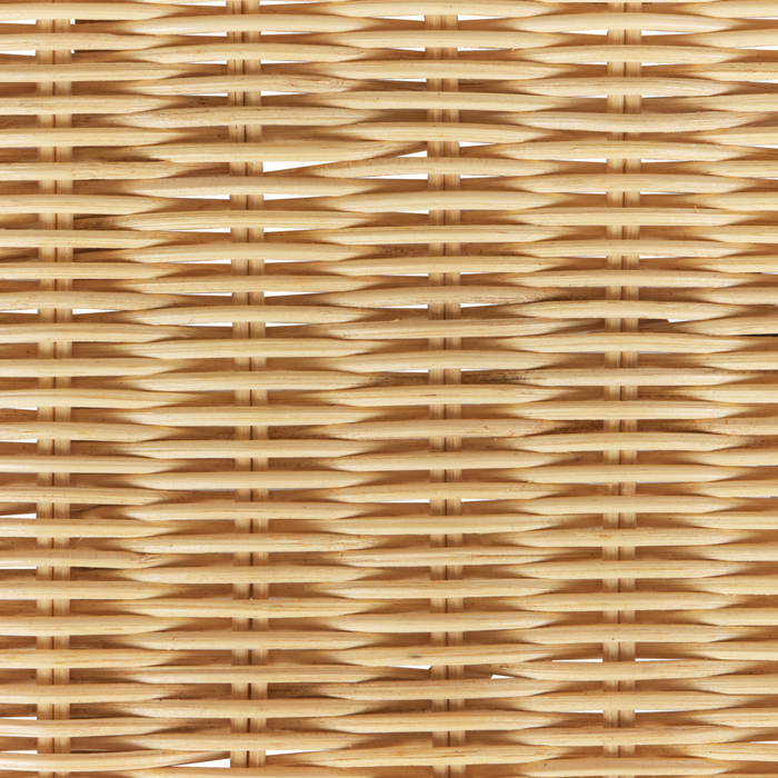 Tavolino da giardino in rattan naturale 96 x 60 cm stile boho esterno