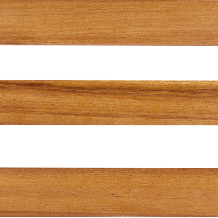 Set di 2 sgabelli da giardino in legno di acacia chiaro da giardino moderno e rustico.