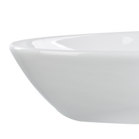 Lavabo da appoggio in ceramica bianca lucida 600 x 390 mm Lavello da bagno di forma irregolare
