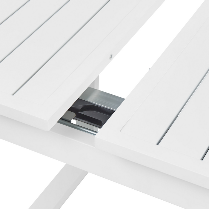 Tavolo da giardino allungabile metallo nero 180/240 x 90 cm da esterno terrazza