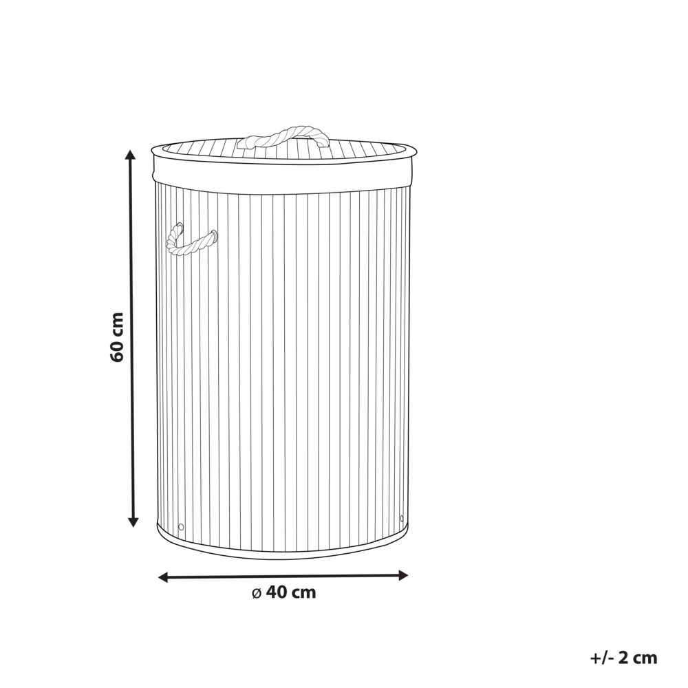 Cestino portaoggetti in bambù nero con coperchio Cestino per biancheria Accessori pratici lavanderia bucato