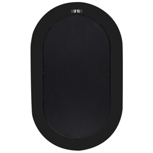 Specchio decorativo da parete in metallo 43 x 69 cm nero stile moderno