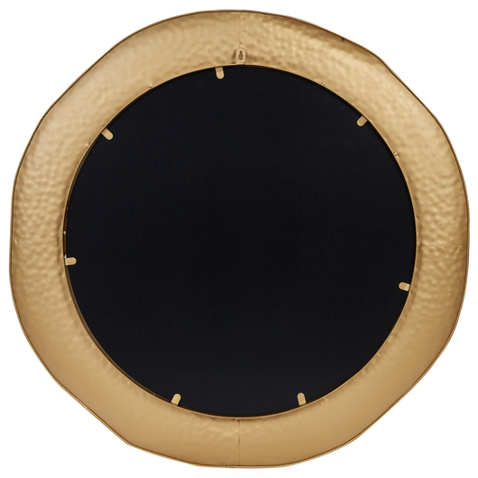 Specchio decorativo da parete in metallo ⌀ 68 cm Bianco stile moderno