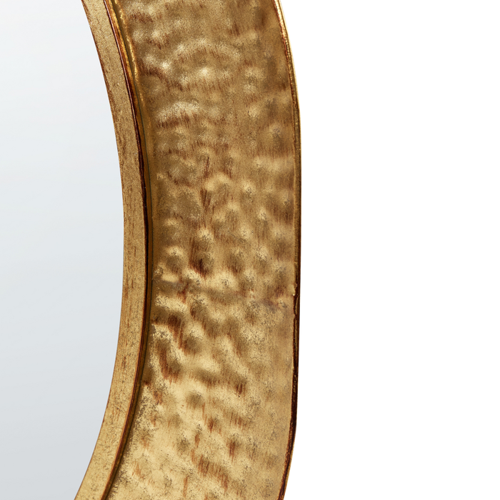 Specchio decorativo da parete in metallo ⌀ 68 cm Bianco stile moderno