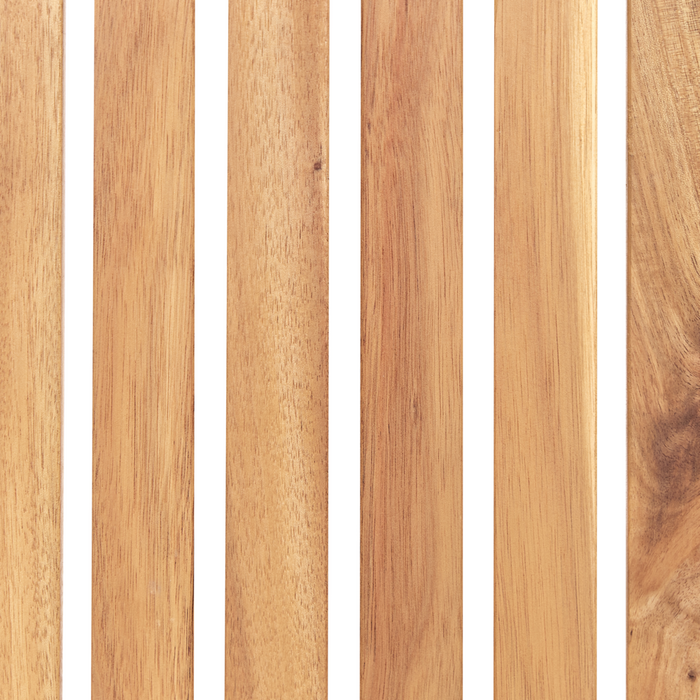 Set di 8 sedie da giardino in legno di acacia chiaro certificato con cuscini bianco crema resistenti all'acqua