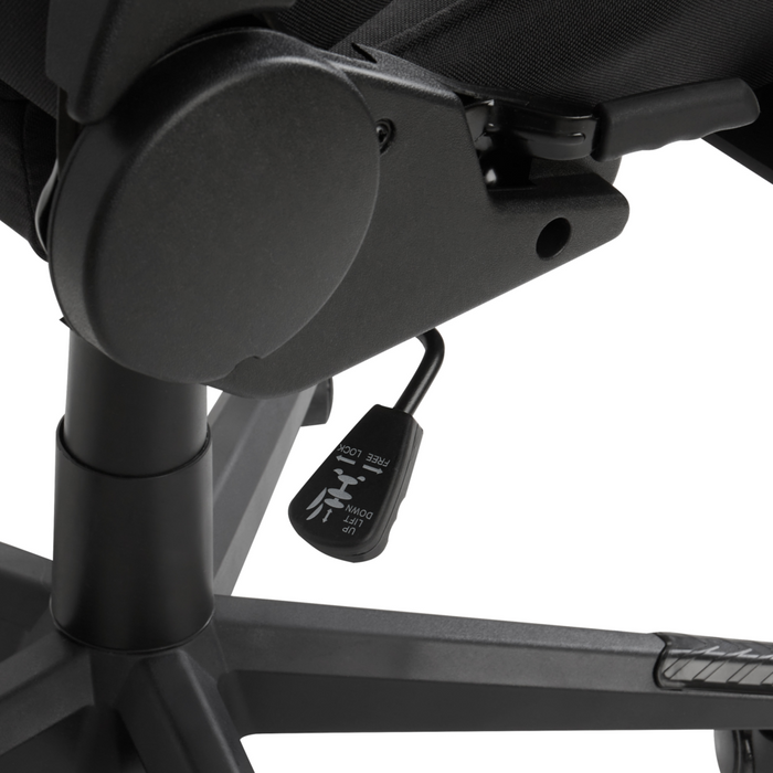 Sedia da ufficio ergonomica in tessuto con braccioli regolabili di colore nero poltrona gaming stile moderno