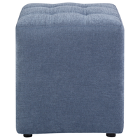 Poggiapiedi in Tessuto Blu Quadrato 37 x 37 cm