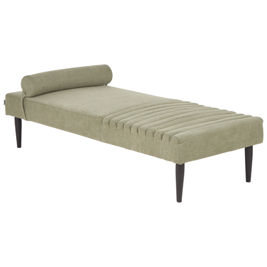 Chaise longue Verde Rivestimento in tessuto Gambe in metallo Moderno Minimalista