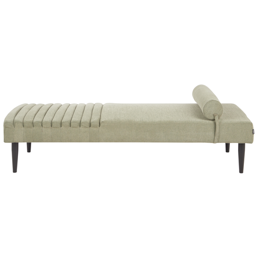 Chaise longue Verde Rivestimento in tessuto Gambe in metallo Moderno Minimalista