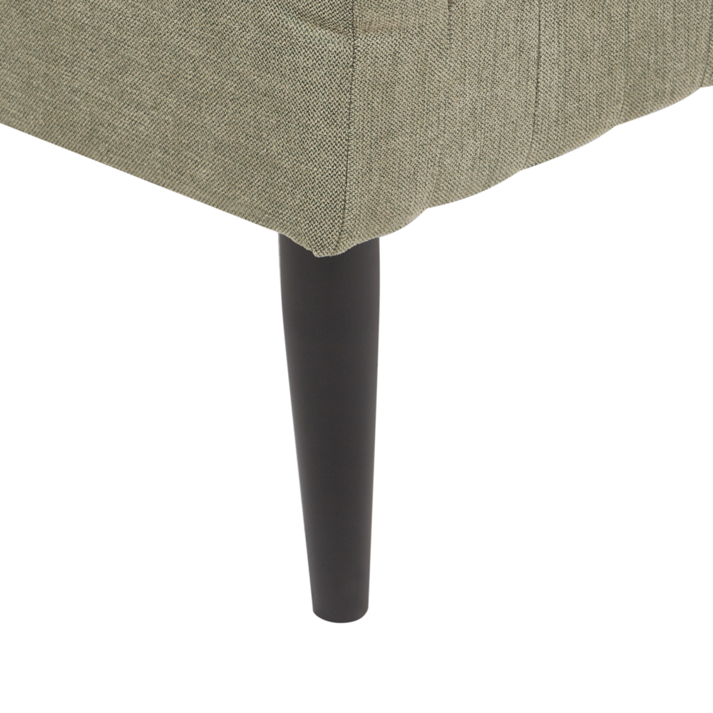 Chaise longue Verde Rivestimento in tessuto Gambe in metallo Moderno Minimalista