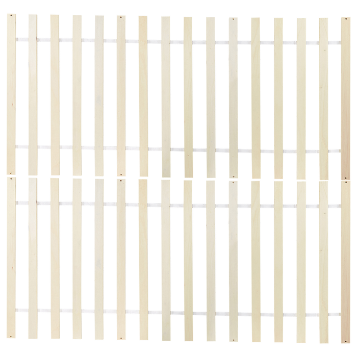 Letto matrimoniale in legno di pino chiaro 160 x 200 cm rete a doghe