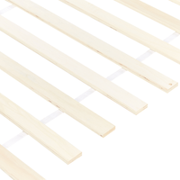 Letto in Legno di pino Bianco con Rete a Doghe Testiera Alta 180 x 200 cm