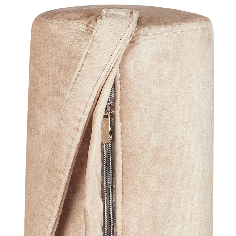 Chaise Longue Beige Velluto Mobili Soggiorno Stile Moderno