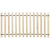 Letto singolo beige 90 x 200 cm imbottito in stile scandinavo